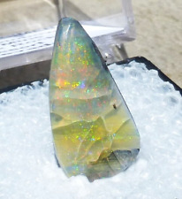SMALL Black Rock desert Nevada opal specimen w/color in display box 1.44 grams picture