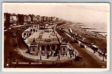 The Aquarium Brighton  Visit RPPC Vintage Post Card - C3 picture