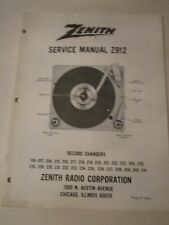 LOT OF 9 ZENITH STEREO SERVICE MANUALS - CIRCA 1970'S - ASSORTED LOT -  LOT Q picture
