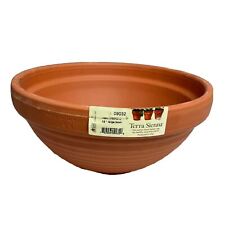 Vintage Terra Cotta Flower Pot Planter Bowl 12” Terra Sienna Made in Italy picture