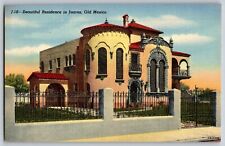 Beautiful Residence in Juarez, Old Mexico - Vintage Postcard - Unposted picture