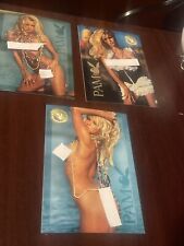 1996 PLAYBOY'S PAM ANDERSON TRADING CARD JUMBO CASE TOPPER CARD SET(3)-J1+J2+J3 picture