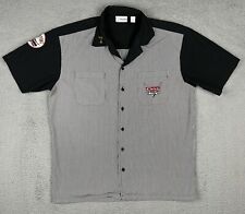 Disney Parks Champions Custom Speed Shop Bowling Mechanic Shirt Size L picture