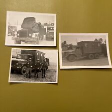 Vtg Stuttgart Army Airfield Photos Military Trucks Vehicles B&W ￼Germany 1954 picture