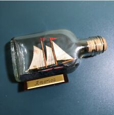 VTG Ship in a Bottle 5” Original Handmade Maritime Sea Sail Boat Nautical Decor picture