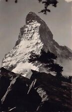 RPPC Zermatt Riffelalp Valais Matterhorn Switzerland Peak Photo Vtg Postcard B60 picture
