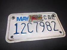 Vintage 80's CALIFORNIA MOTORCYCLE License PLATE picture
