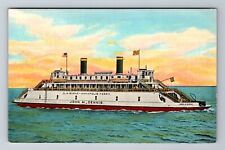 John M Dennis Ferry, Ships, Transportation, Antique Vintage Souvenir Postcard picture