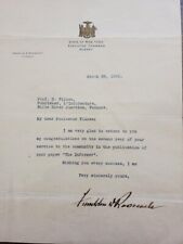 Franklin D Roosevelt Signed Letter As Governor of New York picture