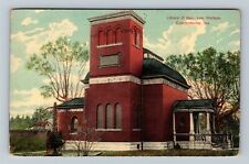 Crawfordsville IN-Indiana, Library Gen. Lew Wallace, c1910 Vintage Postcard picture