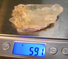 59g 2.5in 290cts 65mm NATURAL AQUAMARINE CRYSTAL NAMIBIA VERY PRETTY DISPLAY picture