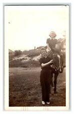 Vintage Photo Beautiful Young Woman Girl On Horse Australia 1930's R117 picture