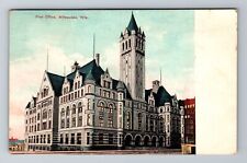 Milwaukee, WI-Wisconsin, Post Office Building c1907, Vintage Souvenir Postcard picture
