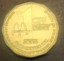 1989 MCDONALD'S SEARS CANADA $1 DOLLAR OFF TOKEN PB1079 picture