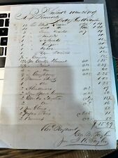 Handwritten signed letter receipt - George M. Taylor Oct, 23, 1849 picture