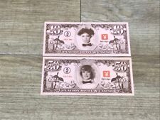 Vintage Playboy Hotel & Casino Atlantic City NJ $50 $10 Playnite Money Note Set picture