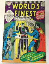 Worlds Finest #156 VG- 1966 DC Comics Superman Joker First Bizarro-Batman picture