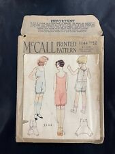 Vintage 1920s McCall #5144 Sewing Pattern Girl's Combination Underwear picture