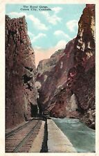 Vintage Postcard Royal Gorge Canon City Colorado Railway Rock Formation Colorado picture