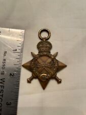 Great Britain British Army WW1 Star Medal w/ Swords Named No Ribbon picture