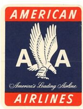 Vintage American Airlines Eagle Wheaties Cereal Premium Airline Sticker picture