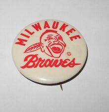 1950's Baseball Milwaukee Braves Stadium Souvenir Pin Coin Token Button Pinback picture