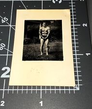 1940s Bodybuilder Muscle Man Beefcake Shirtless Vintage Gay Int Snapshot PHOTO picture