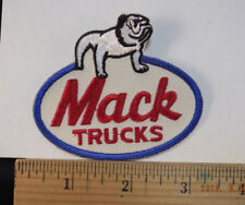 Mack Trucks Bulldog Truck Trucking Iron-On Embroidered Patch Blue picture