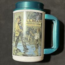 Vintage LL BEAN Plastic Travel Coffee Mug Cups 2 Sided Whirley Made in USA 1970s picture