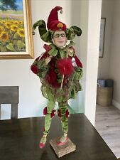 VTG  Whimsical Jester  Elf 23” Standing picture