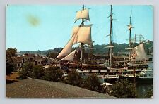 Charles W Morgan, Ships, Transportation, Vintage Postcard picture