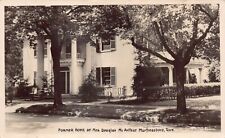 RPPC Murfreesboro TN Army General Douglas MacArthur Mansion Vtg Postcard X10 picture