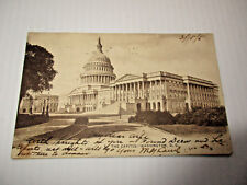 March 16, 1905 The Capitol Washington DC Undivided Franklin Blue Green  1c Stamp picture