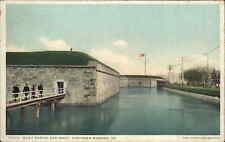 Fort Monroe Virginia VA West Portal & Moat 70272 Detroit Pub c1910 Postcard picture