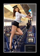 Found PHOTO of Beautiful Sexy Airline Flight Attendant Airplane Girl Stewardess picture