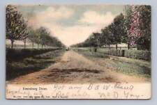 Keansburg Drive ~ Antique Hand Colored New Jersey Collotype Postcard 1906 picture