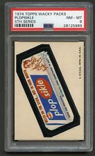 1974 Topps Wacky Packages Plopsikle PSA 8 5th Series Nice picture