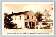 Dearborn MI-Michigan RPPC, Waterford General Store, Antique, Vintage Postcard picture