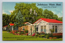 Tallahassee Motor Lodge Motel US 90 & 27 Cottages Apts Tallahassee FL Postcard picture