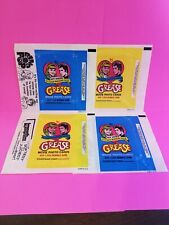 💥 4 Vintage 1978 GREASE Series 1 & 2  Wax PACK WRAPPERS  💥 picture