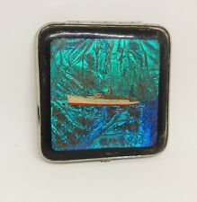 1930's GWENDA Powder Compact TSS Strathmore (P&O) Butterfly Wing  picture