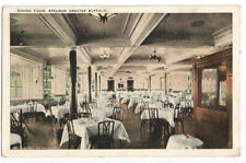 Steamer Greater Buffalo Postcard NY Dining Room c1920s picture