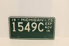 vintage 1975 michigan license plate picture