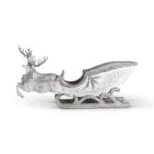 Reindeer Pulling Sleigh With Silver Finish picture
