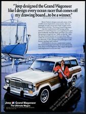 1985 Jeep Grand Wagoneer yacht designer Bruce Nelson photo vintage print ad picture