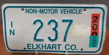 2003 INDIANA, IN, Non-Motor Vehicle Elkhart County License Plate 237 AMISH BUGGY picture