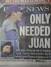 YANKEES ONLY NEEDED JUAN SOTO DODGERS WIN YAMAMOTO NY DAILY NEWSS 6/8 2024 picture