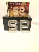 Letters S and P Salt and Pepper Shakers Plastic Clear Hong Kong picture