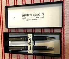Pierre Cardin Pen And Pencil Set Vintage Gray Heavy Barrel In Box picture