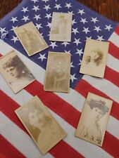 7  Sweet Caporal Cigarette Trading Cards 1890's In Penny Sleeves And Top Loaders picture
